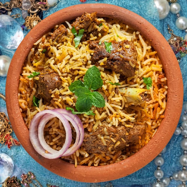 Goat Biryani.