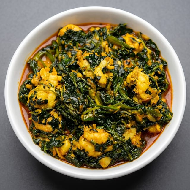 Shrimp Saag.